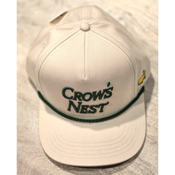 Masters Golf Tournament Crows Nest Hat 2025  NWT Beige W/ Green Rope Augusta Nat - Picture 1 of 7
